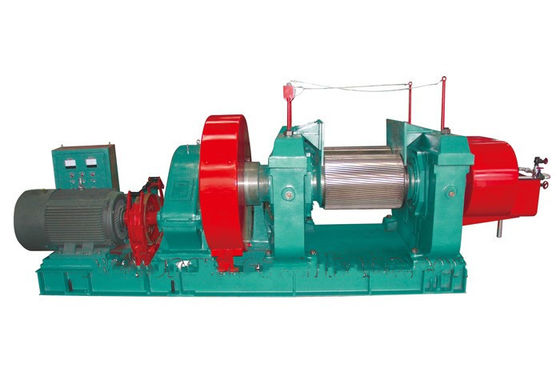 Blue 55Kw Industrial Tyre Shredder Tire Shredding And Recycling