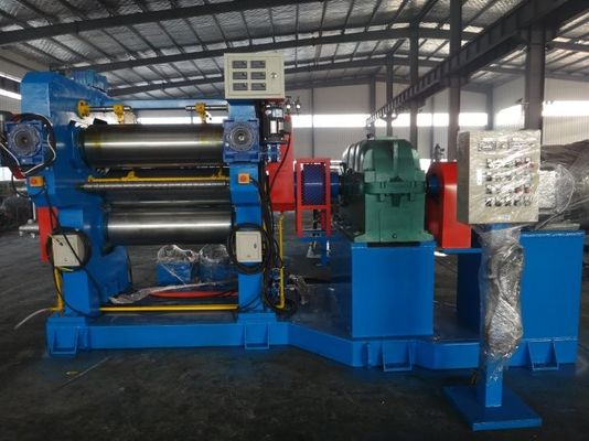 22 Inch Two Roll Mixing Mill 90Kw Rubber Kneading Machine