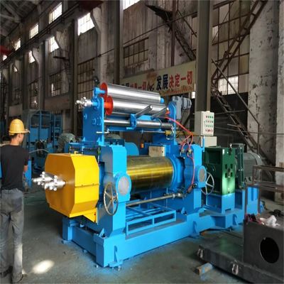 90KW Two Roll Rubber Mixing Mill Machine Craftsmanship Open Mill Rubber Mixing